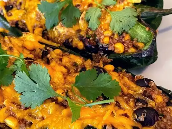 Southwestern Stuffed Poblano Peppers