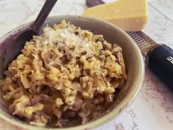Fast Low Carb Mushroom Risotto